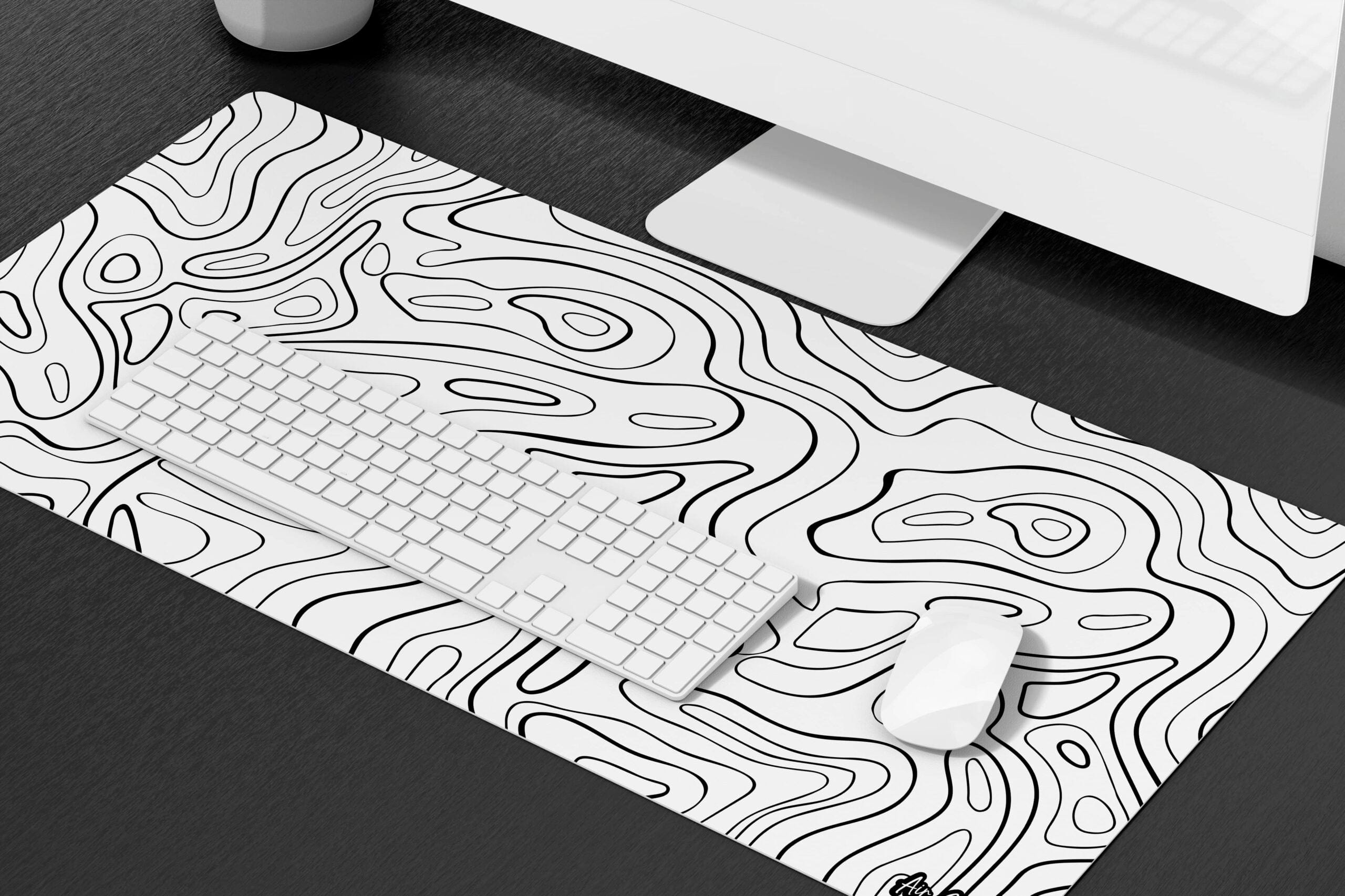 white mouse pad