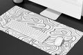 Air Gaming™ White Topo Mouse Pad